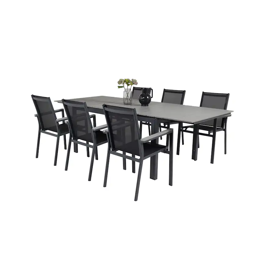 Matgrupp Venture Home Lova 160/240 med 6 Pincy Stolar