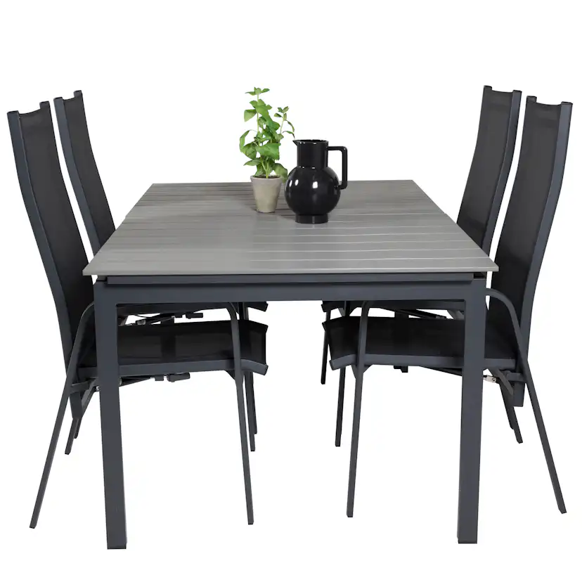 Matgrupp Venture Home Lova 160/240 med 4 Copacabana Stolar