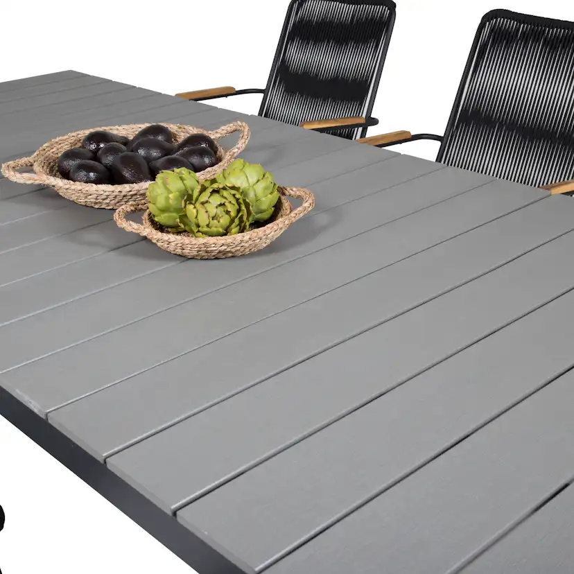 Matgrupp Venture Home Lova 160/240 med 6 Berfin Karmstolar