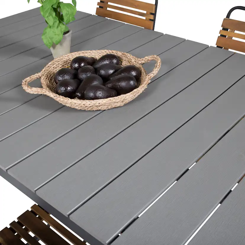 Matgrupp Venture Home Lova 160/240 med 4 Berfin Matstolar