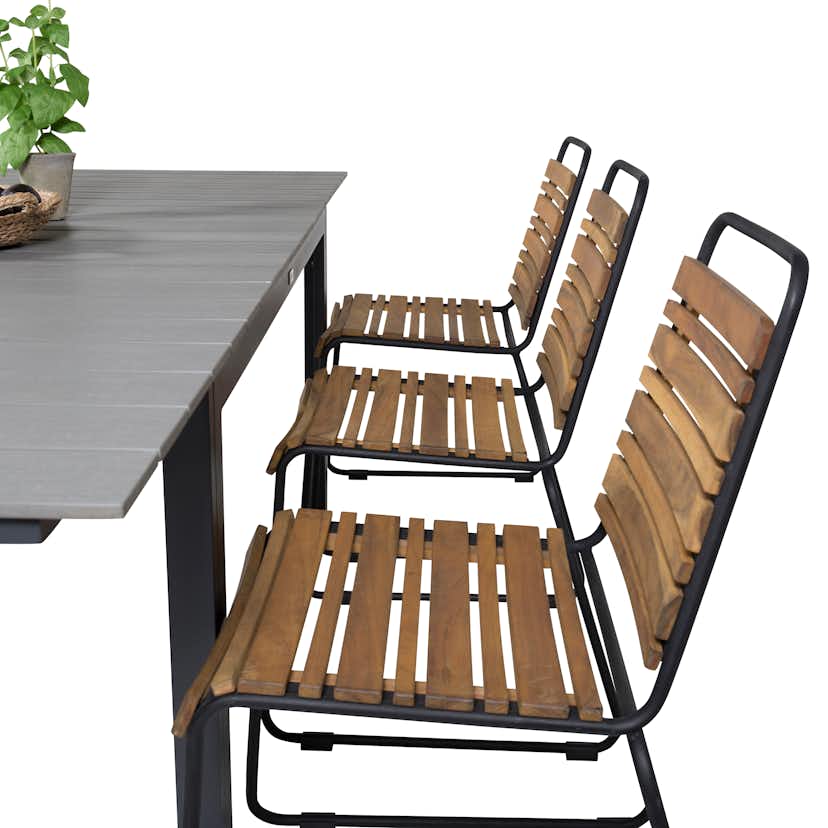 Matgrupp Venture Home Lova 160/240 med 6 Berfin Matstolar