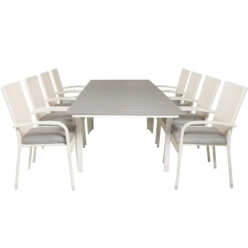 Matgrupp Venture Home Lova 160/240 med 8 Asta Stolar