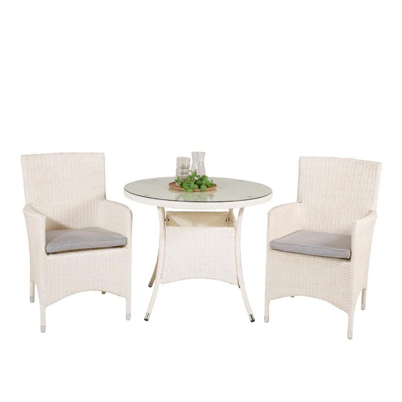 Matgrupp Venture Home Virda Ø 90 med 2 Milwa Stolar