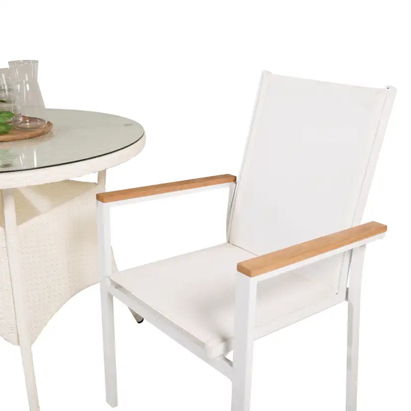 Matgrupp Venture Home Virda Ø 90 med 2 Thea Matstolar