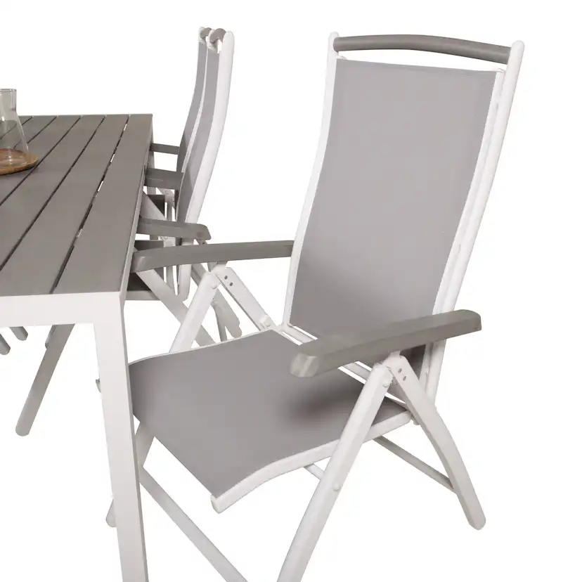 Matgrupp Utomhus Venture Home Bront 205 med 6 Aleyna Trädgårdsstolar