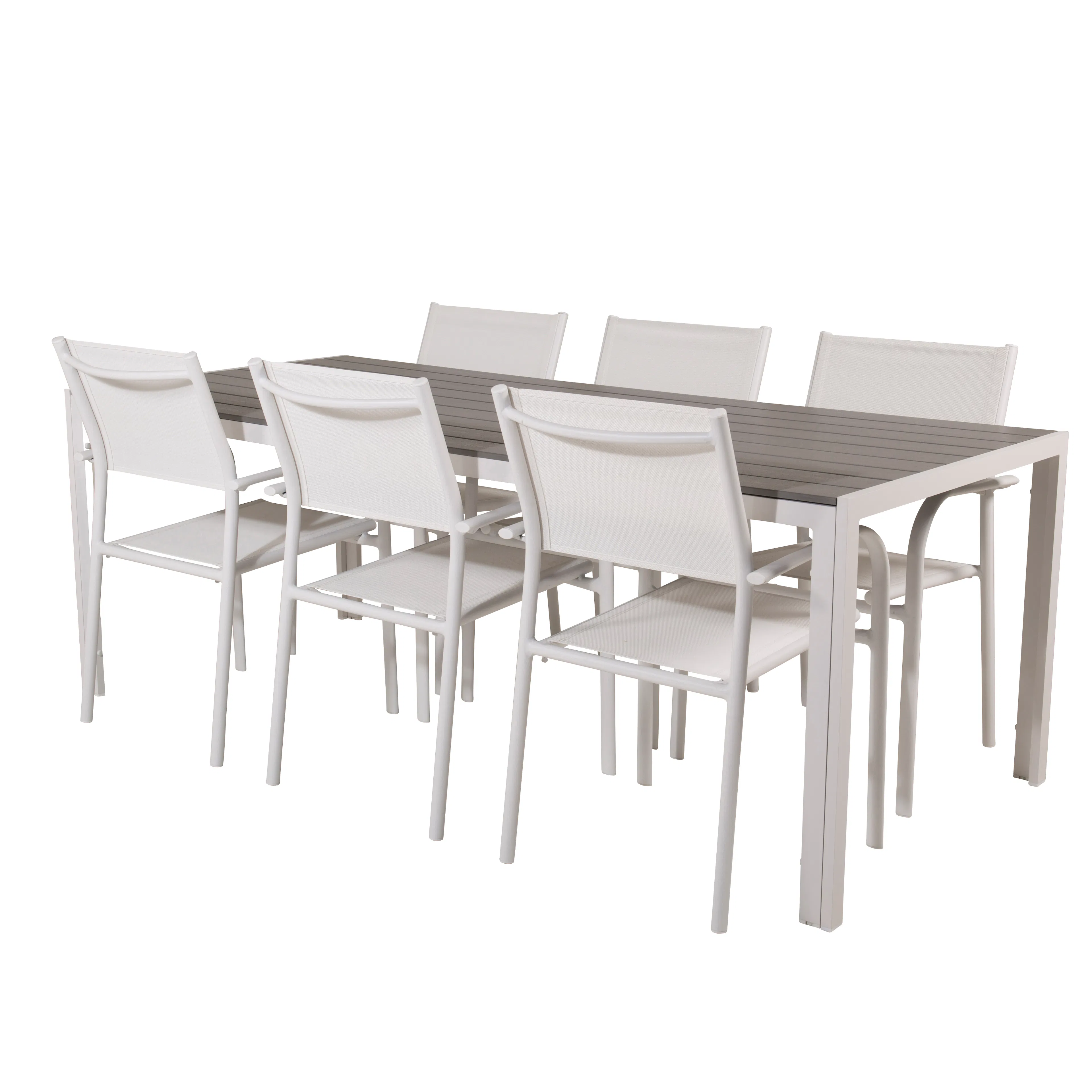 Matgrupp Utomhus Venture Home Bront 205 med 6 Siri Trädgårdsstolar