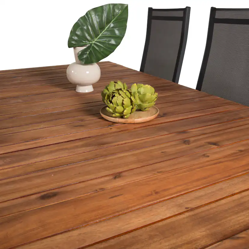 Matgrupp Utomhus Venture Home Zacharias 200 med 6 Copacabana Trädgårdsstolar