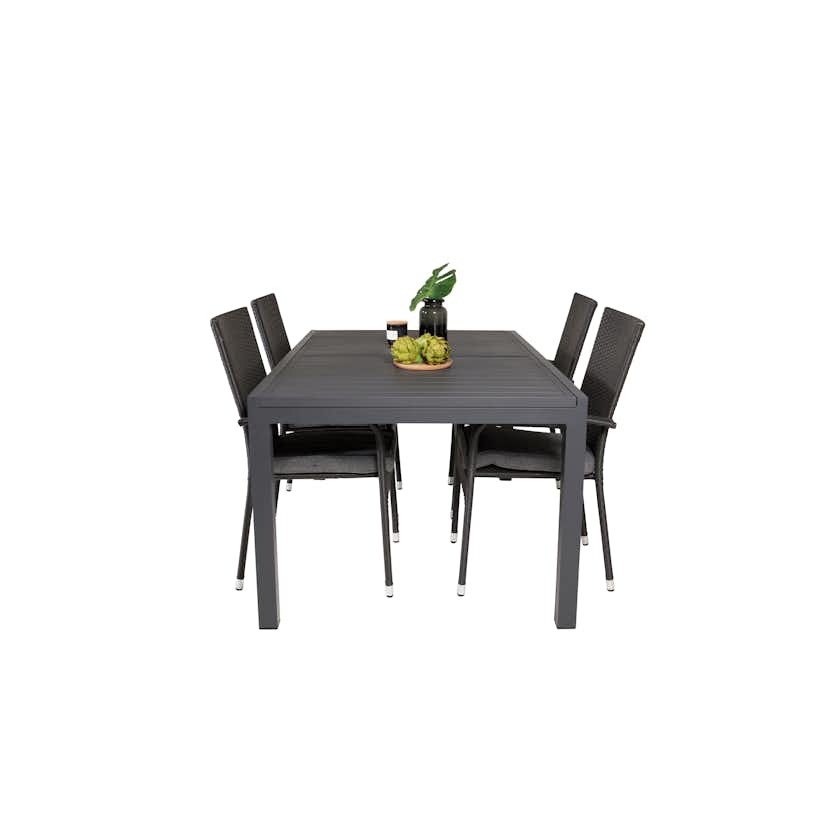 Matgrupp Venture Home Madrid 160/240 med 4 Asta Stolar