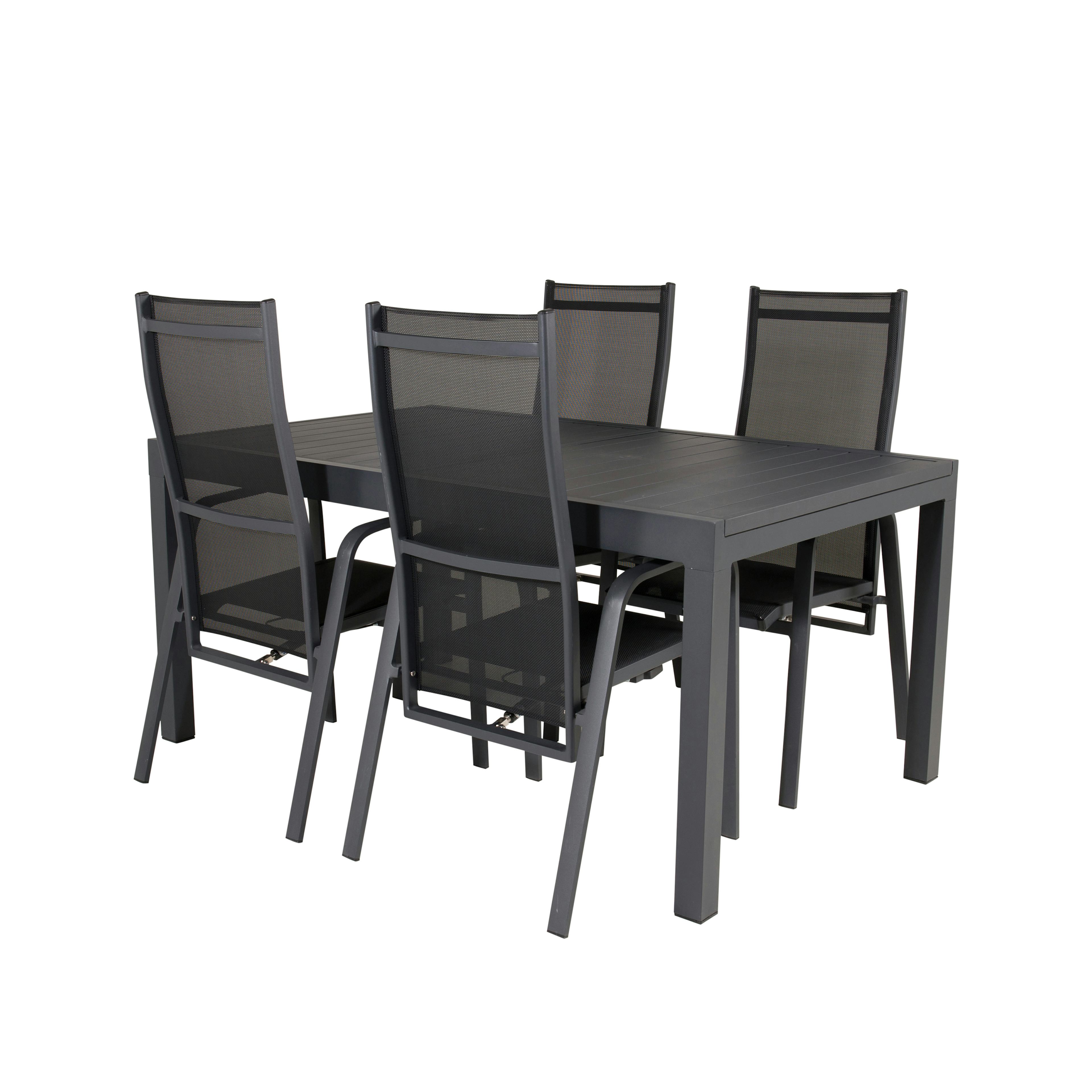 Matgrupp Venture Home Madrid 160/240 med 4 Copacabana Stolar