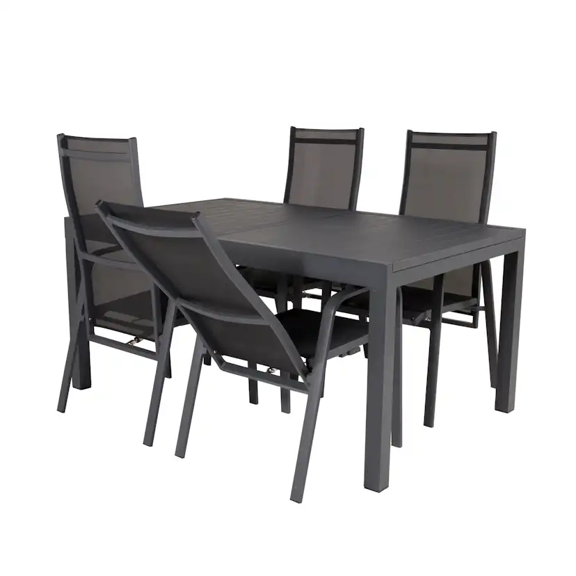 Matgrupp Venture Home Madrid 160/240 med 4 Copacabana Stolar