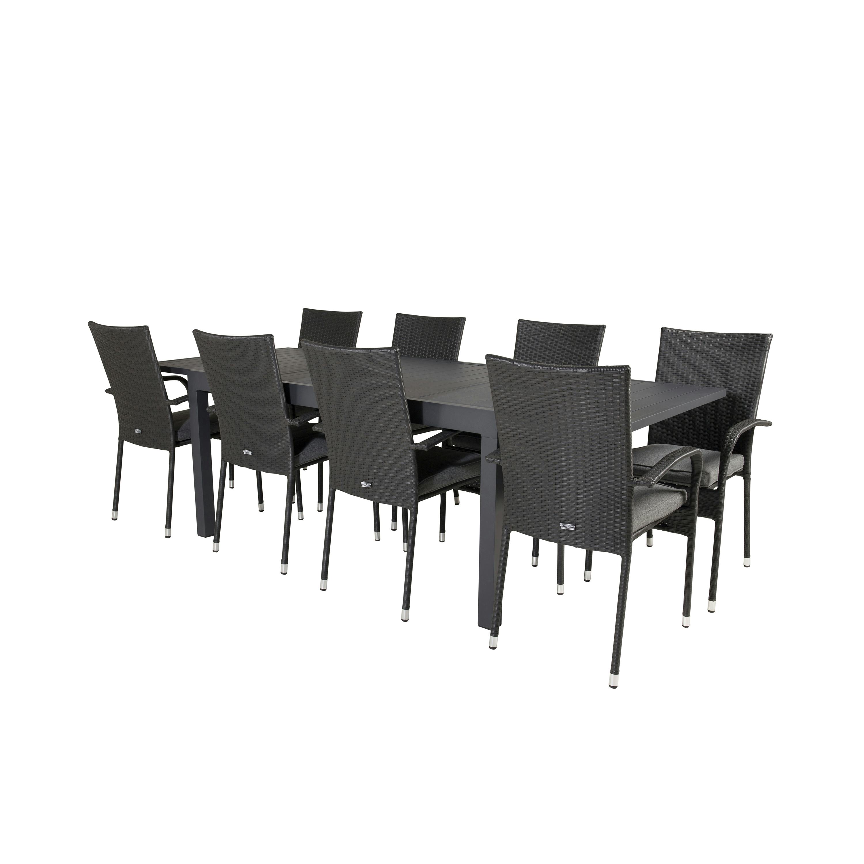 Matgrupp Venture Home Madrid 160/240 med 8 Asta Stolar