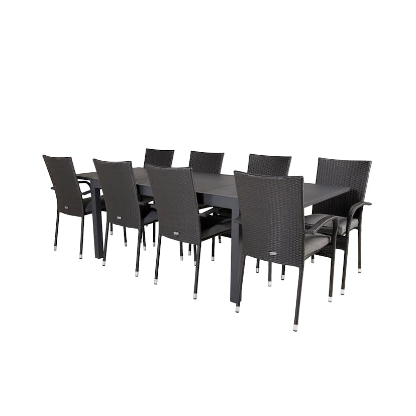 Matgrupp Venture Home Madrid 160/240 med 8 Asta Stolar