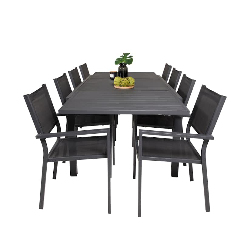 Matgrupp Venture Home Madrid 160/240 med 8 Copacabana Matstolar