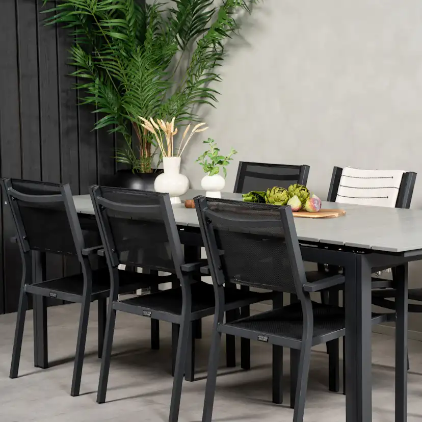 Matgrupp Venture Home Lova 224/324 med 6 Copacabana Karmstolar