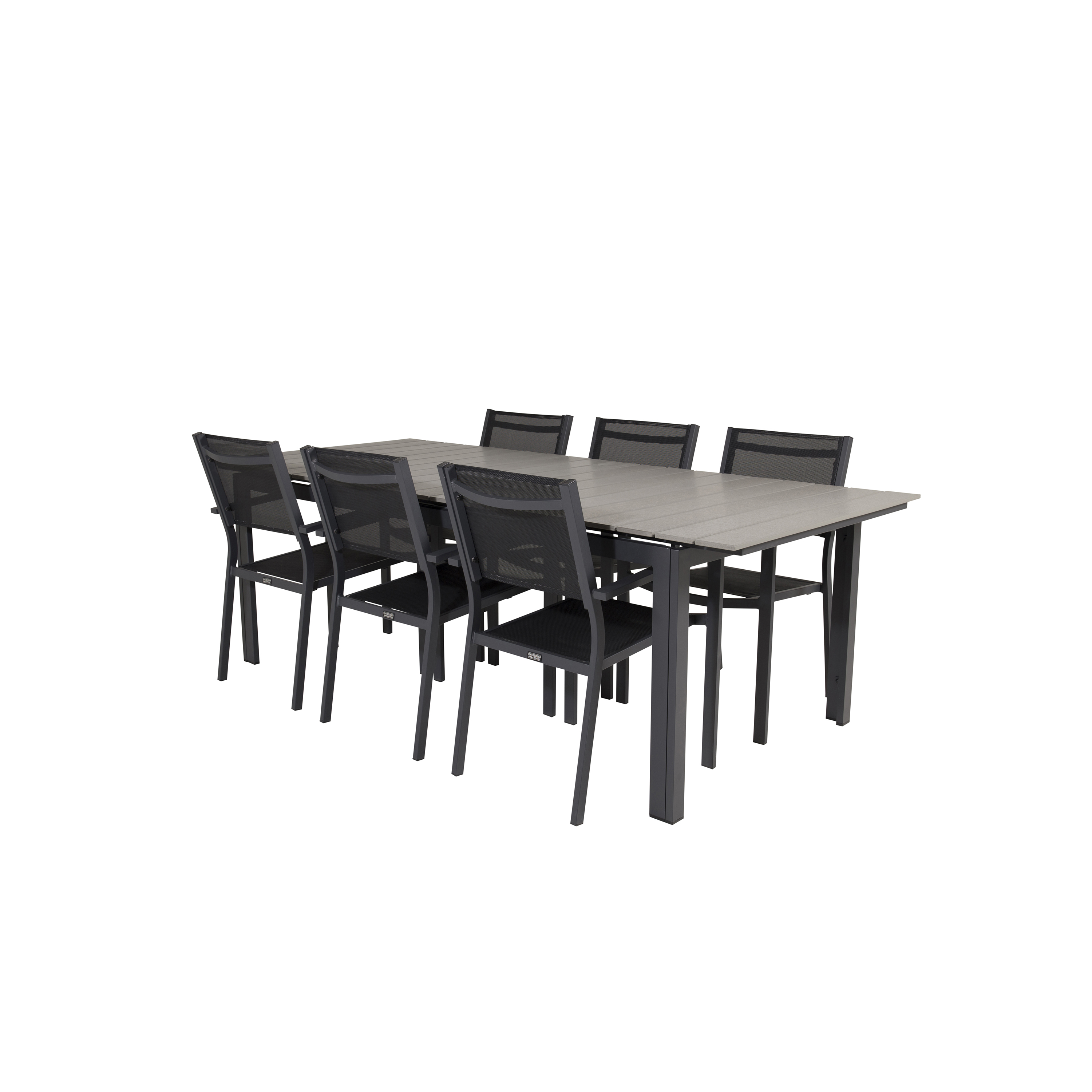 Matgrupp Venture Home Lova 224/324 med 6 Copacabana Karmstolar