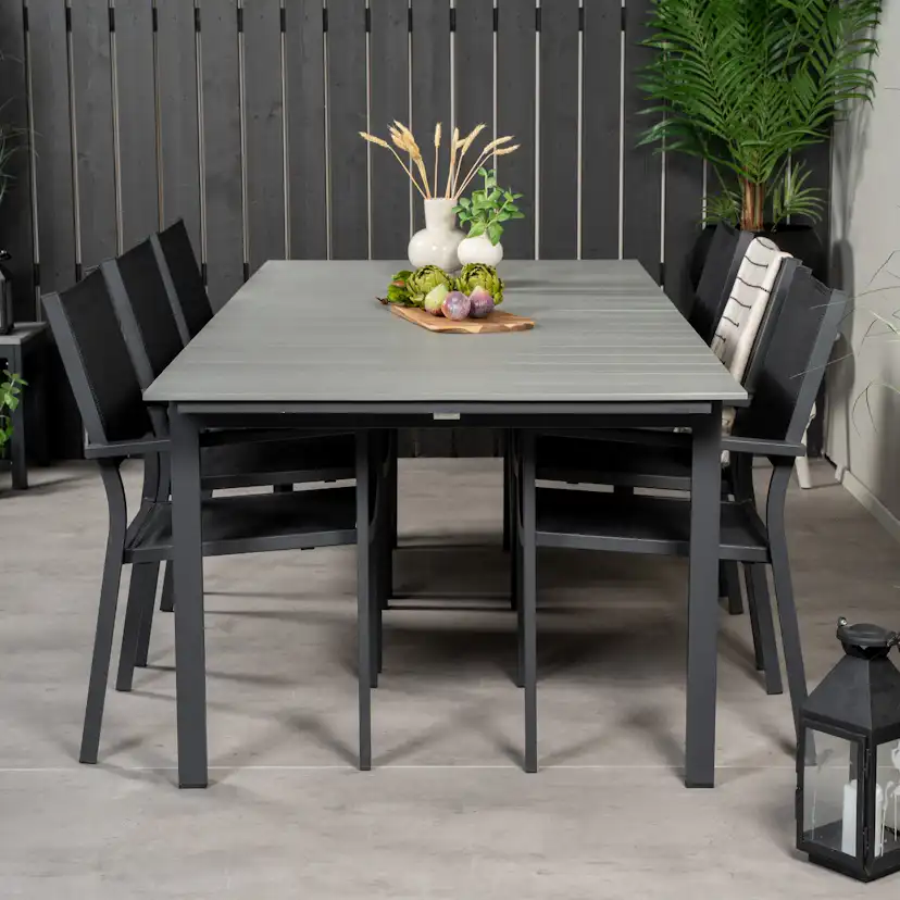 Matgrupp Venture Home Lova 224/324 med 6 Copacabana Karmstolar