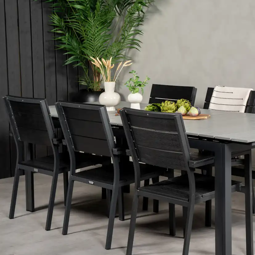 Matgrupp Venture Home Lova 224/324 med 6 Lova Stolar