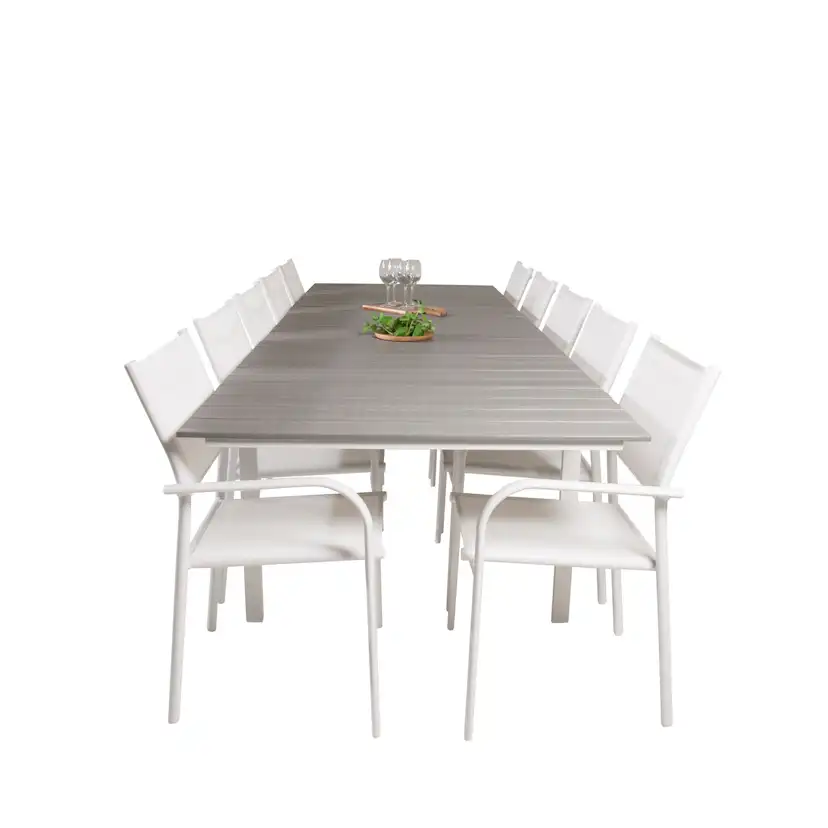 Matgrupp Venture Home Lova 224/324 med 10 Siri Karmstolar