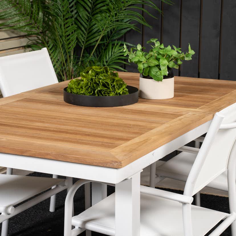 Matgrupp Venture Home Perla 160/240 med 4 Siri Matstolar