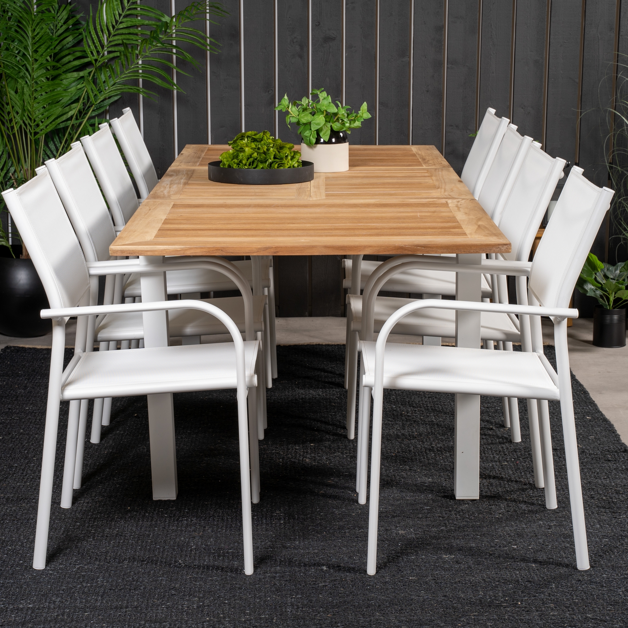 Matgrupp Venture Home Perla 160/240 med 8 Siri Matstolar