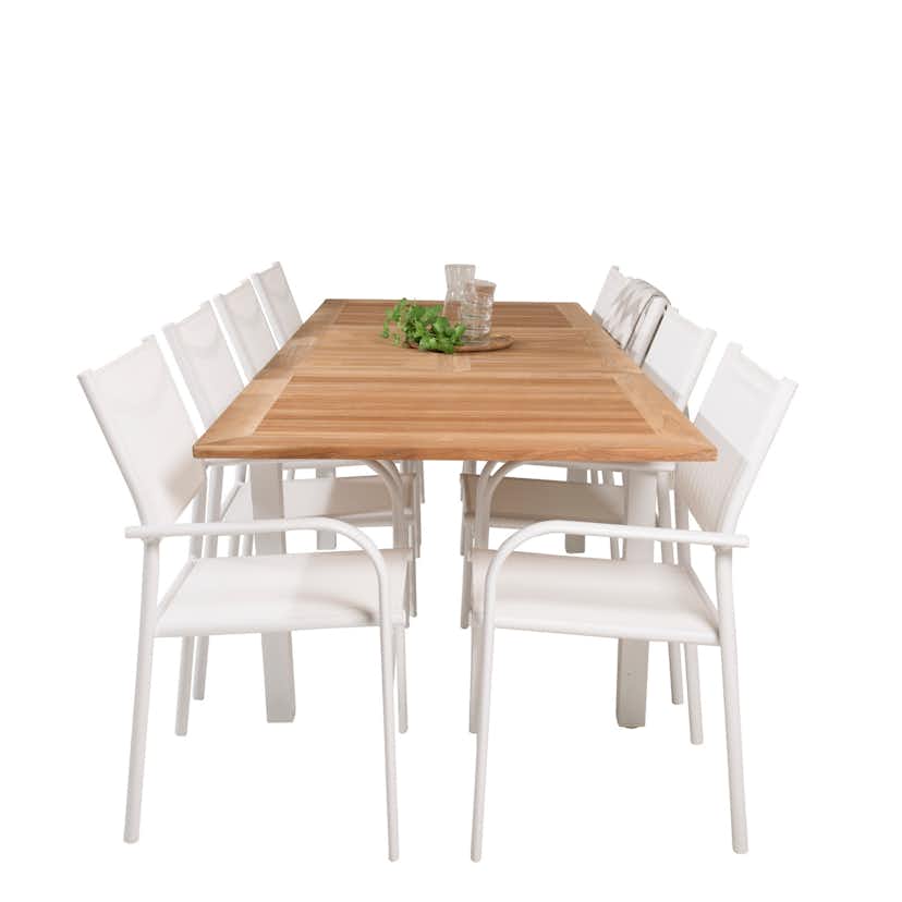 Matgrupp Venture Home Perla 160/240 med 8 Siri Matstolar