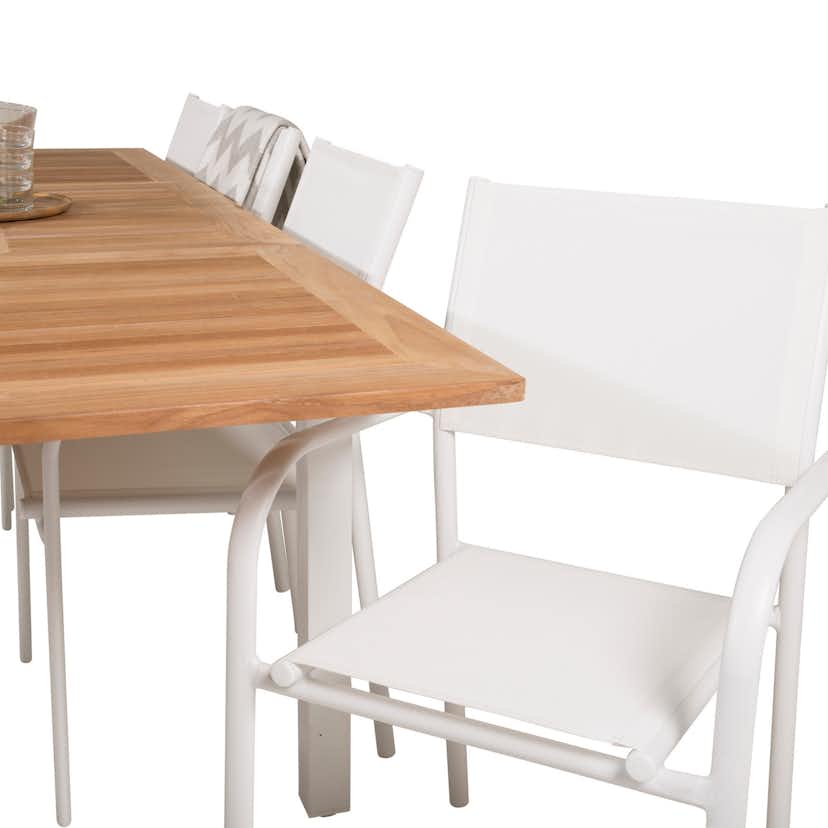 Matgrupp Venture Home Perla 160/240 med 8 Siri Matstolar