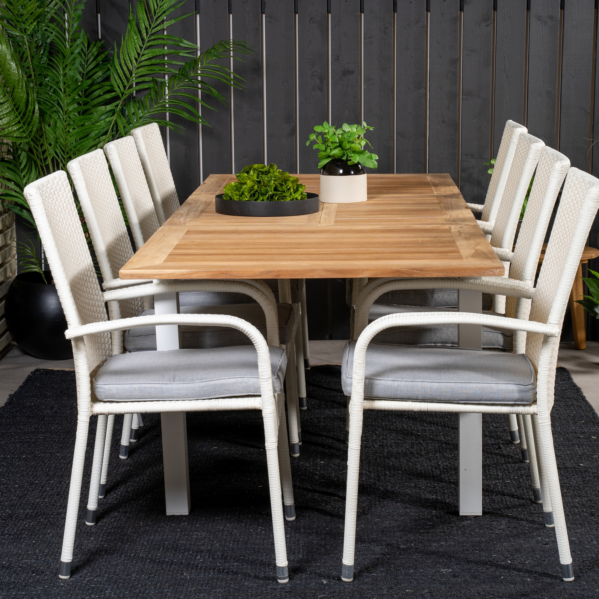 Matgrupp Venture Home Perla 160/240 med 8 Asta Stolar