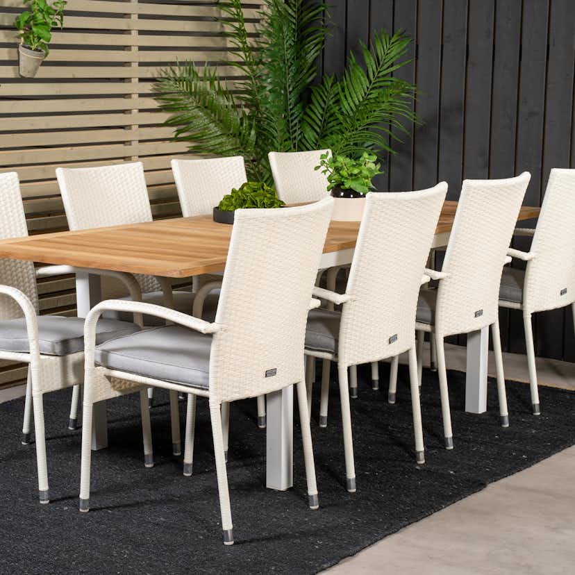 Matgrupp Venture Home Perla 160/240 med 8 Asta Stolar