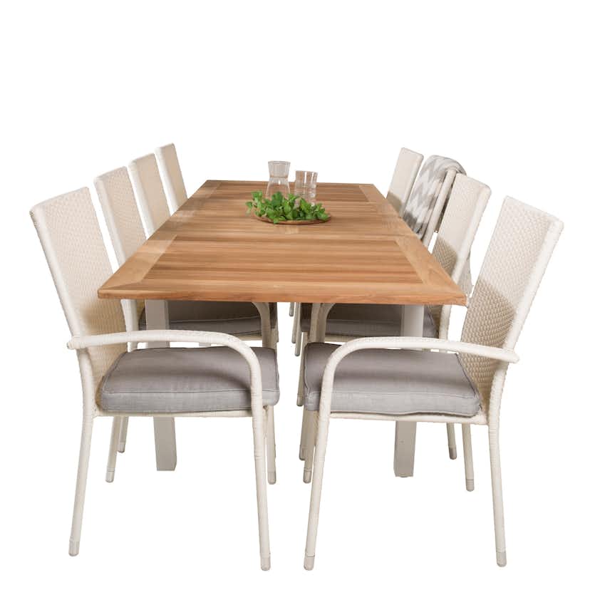 Matgrupp Venture Home Perla 160/240 med 8 Asta Stolar