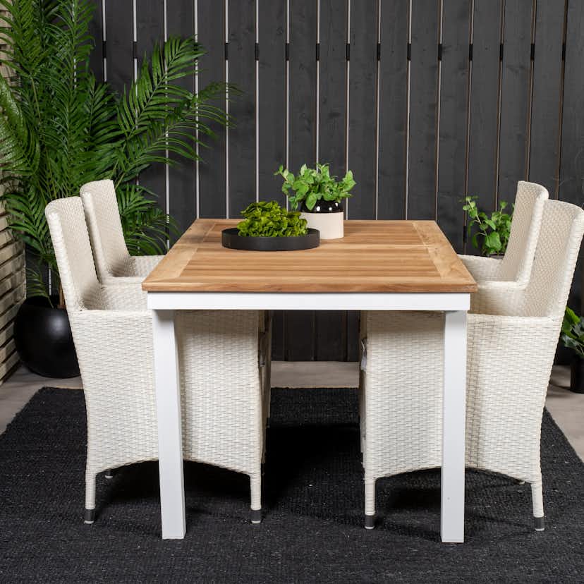 Matgrupp Venture Home Perla 160/240 med 4 Milwa Stolar