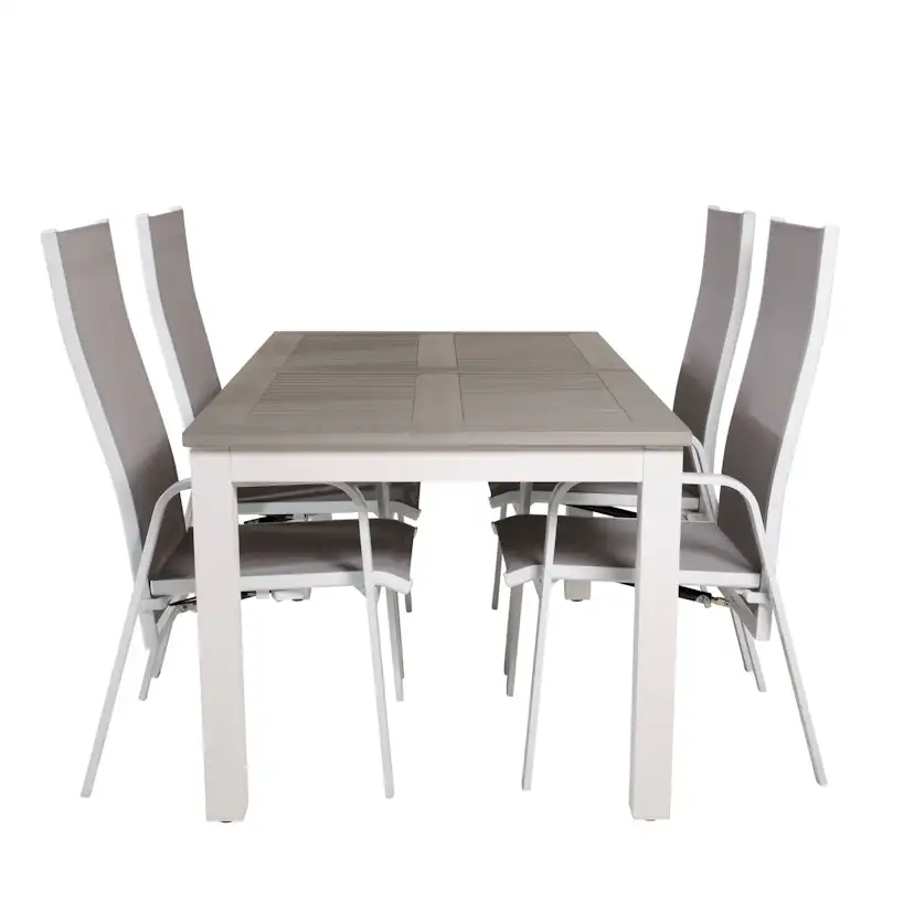 Matgrupp Venture Home Aleyna 152/210 med 4 Copacabana Stolar