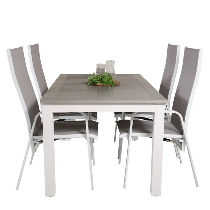 Matgrupp Venture Home Aleyna 152/210 med 4 Copacabana Stolar