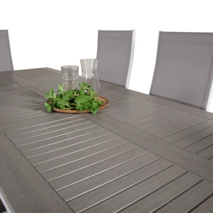 Matgrupp Venture Home Aleyna 152/210 med 6 Copacabana Stolar