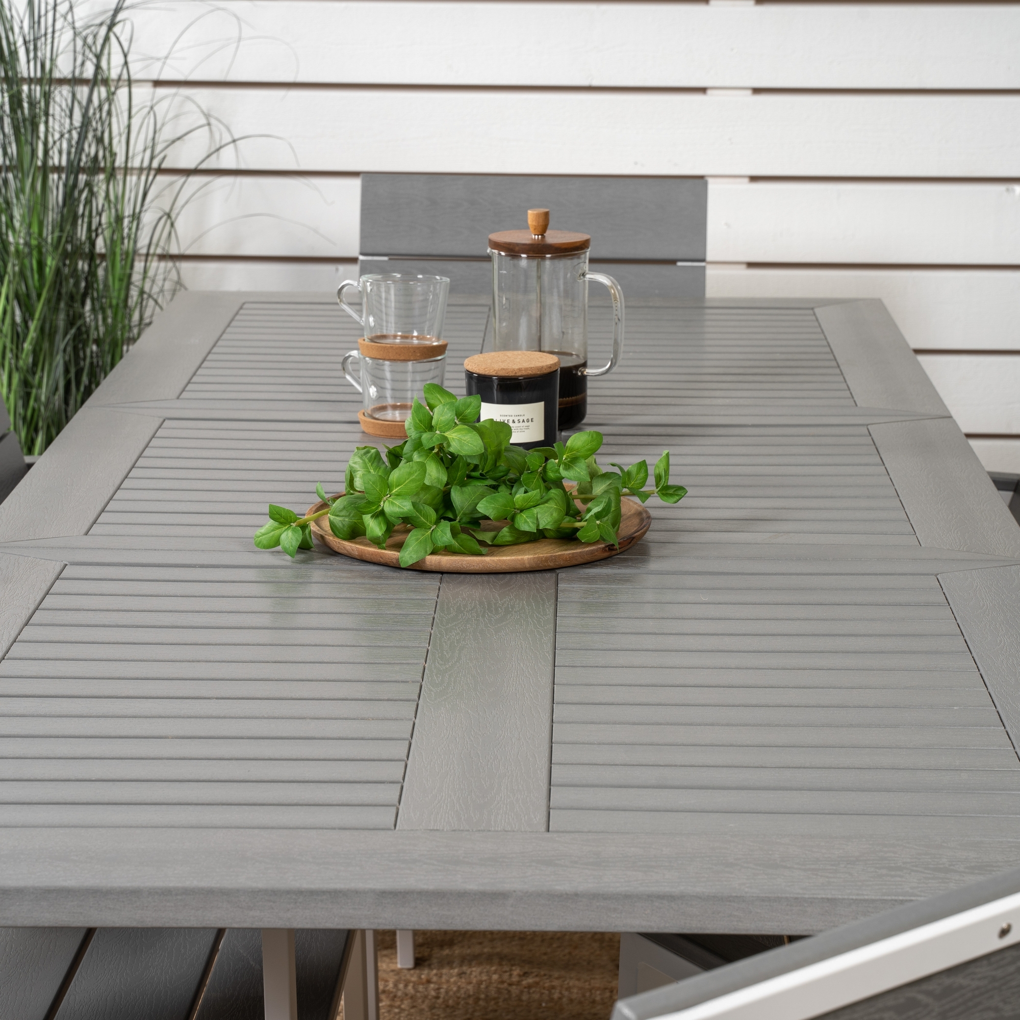 Matgrupp Venture Home Aleyna 152/210 med 6 Lova Matstolar