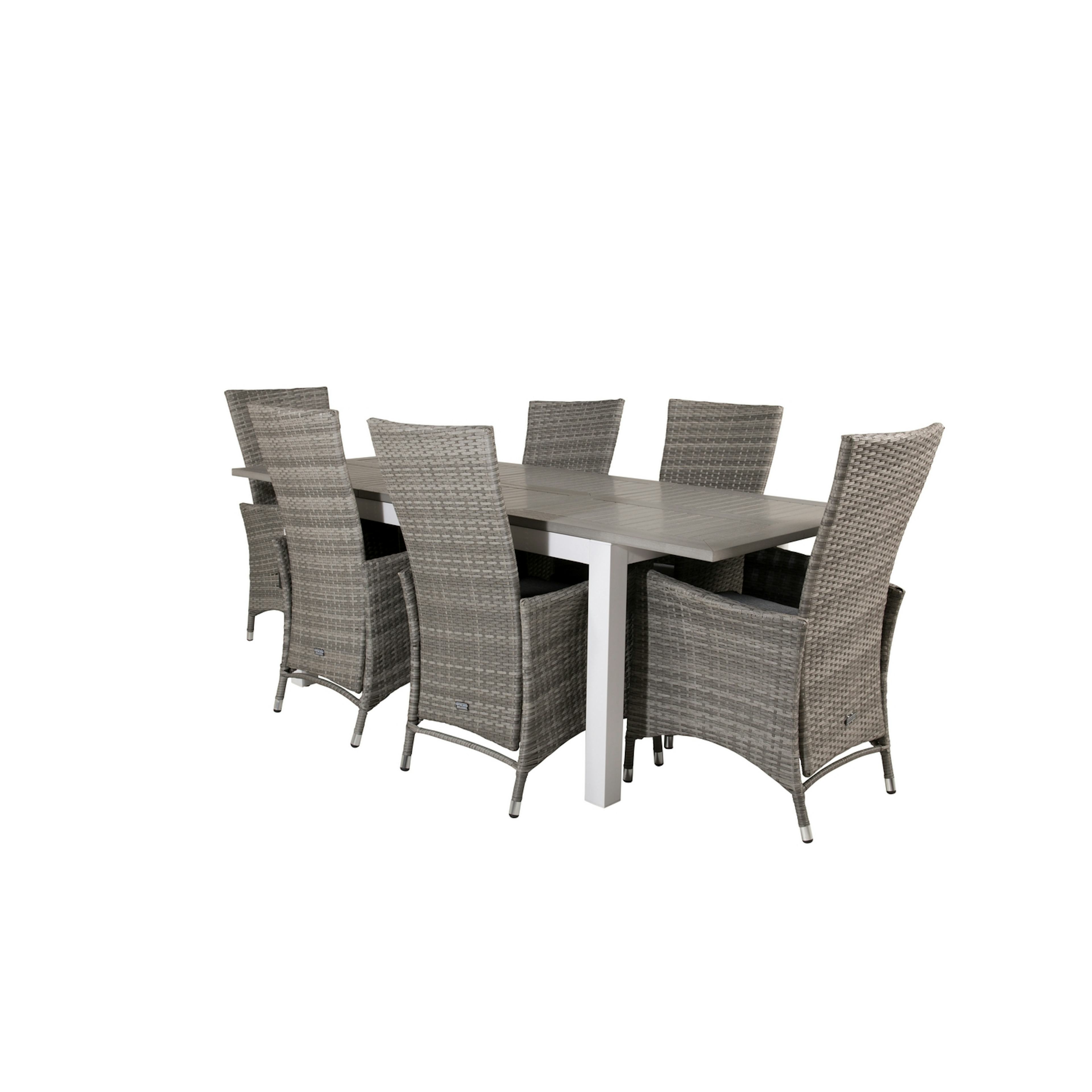 Matgrupp Venture Home Aleyna 152/210 med 6 Pishi Matstolar