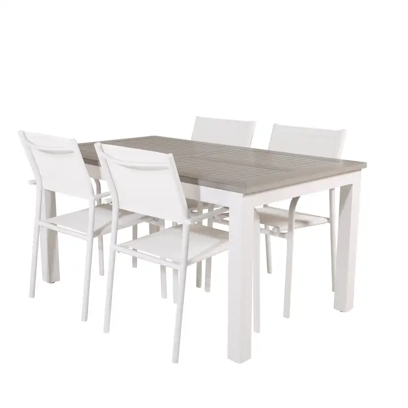 Matgrupp Venture Home Aleyna 152/210 med 4 Siri Karmstolar