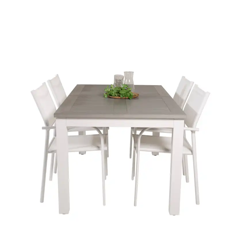 Matgrupp Venture Home Aleyna 152/210 med 4 Siri Karmstolar