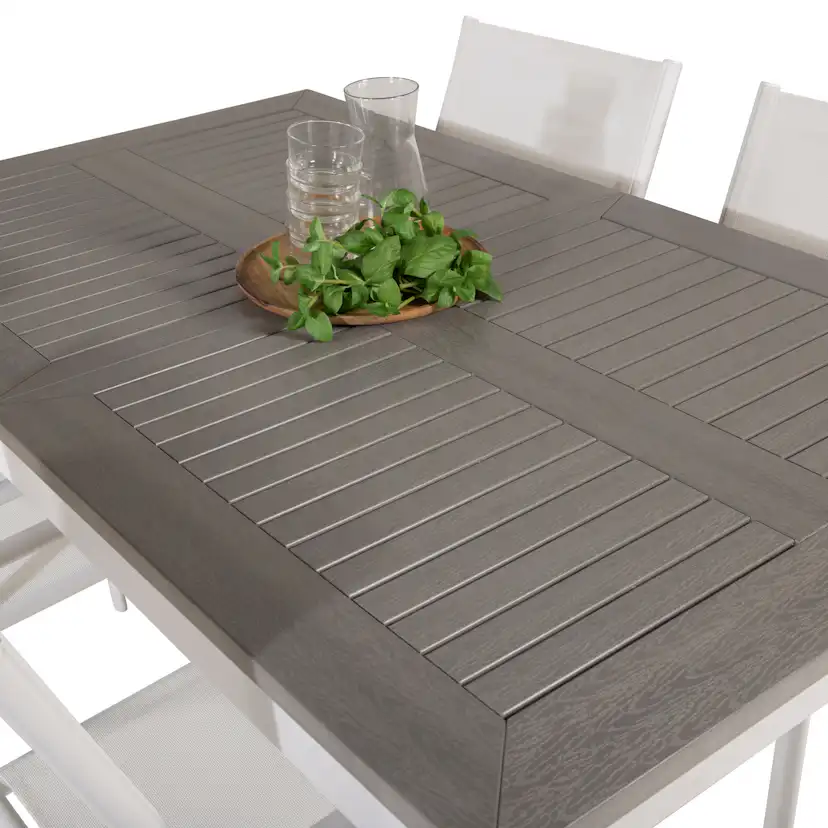 Matgrupp Venture Home Aleyna 152/210 med 4 Siri Karmstolar