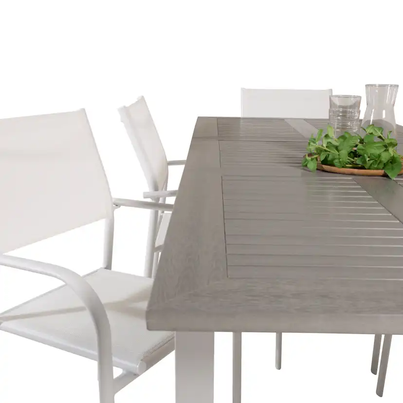 Matgrupp Venture Home Aleyna 152/210 med 6 Siri Karmstolar