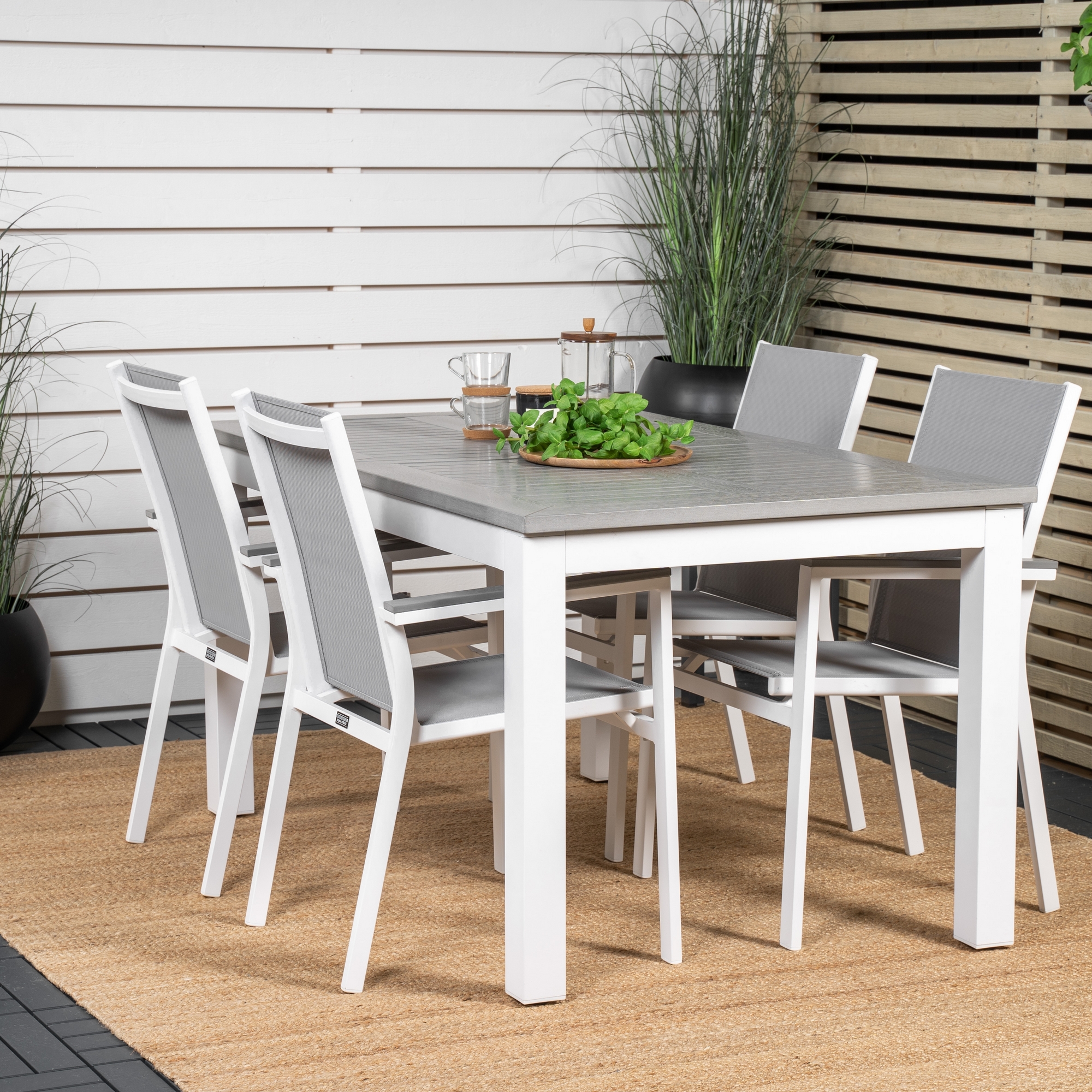 Matgrupp Venture Home Aleyna 152/210 med 4 Pincy Stolar