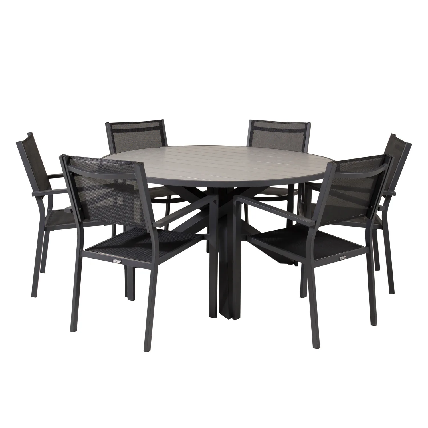 Matgrupp Venture Home Pincy Ø140 med 6 Copacabana Matstolar