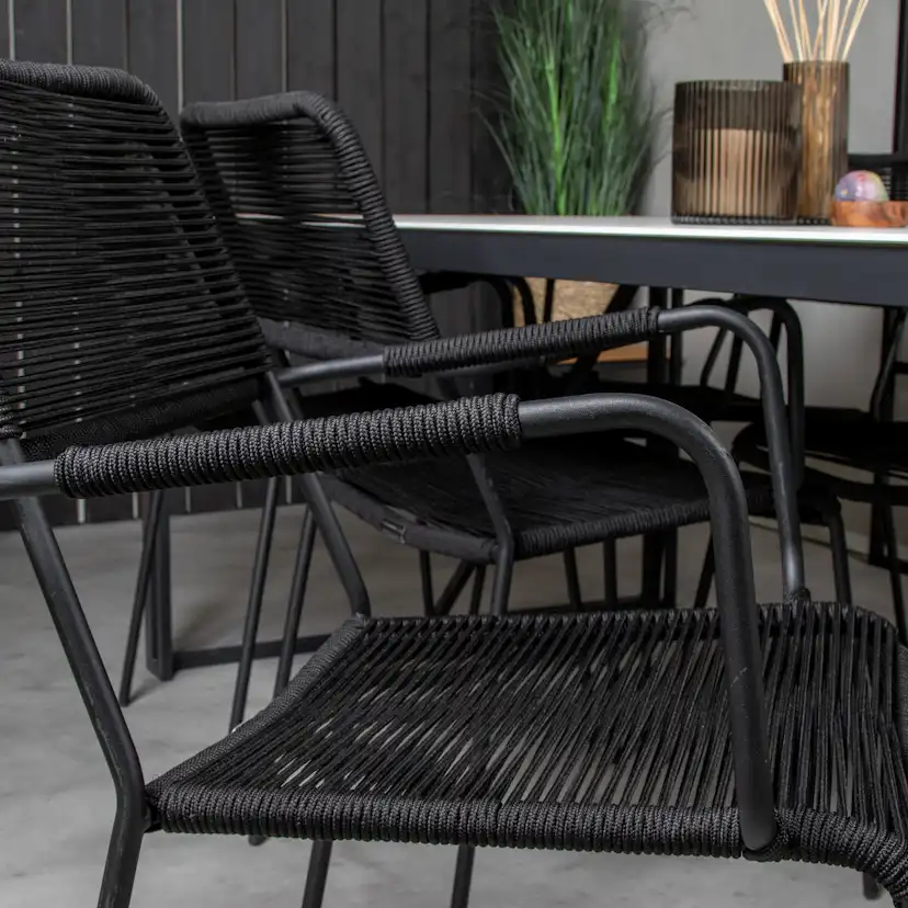 Matgrupp Utomhus Venture Home Thea 200 med 6 Leon KarmTrädgårdsstolar