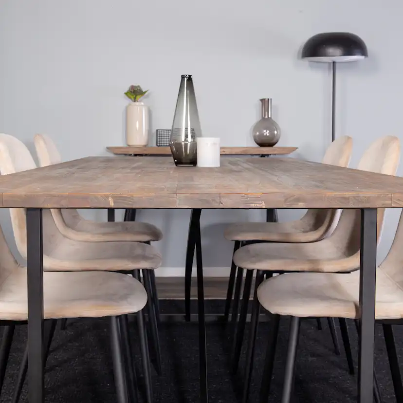 Matgrupp Venture Home Peo med 6 Pobbie Stolar Sammet