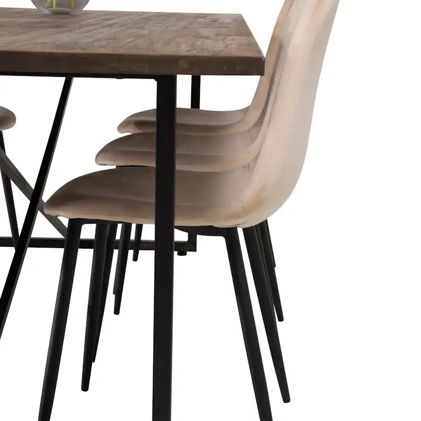 Matgrupp Venture Home Peo med 6 Pobbie Stolar Sammet