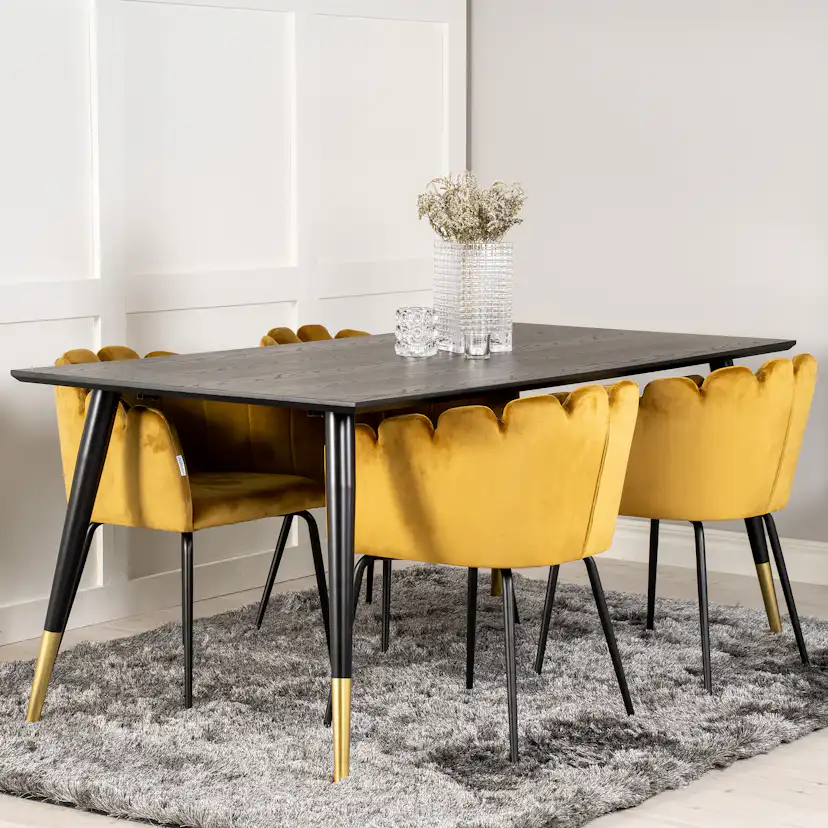 Matgrupp furniture/fashion Disa med 4 Limhamn Rektangulär Stolar