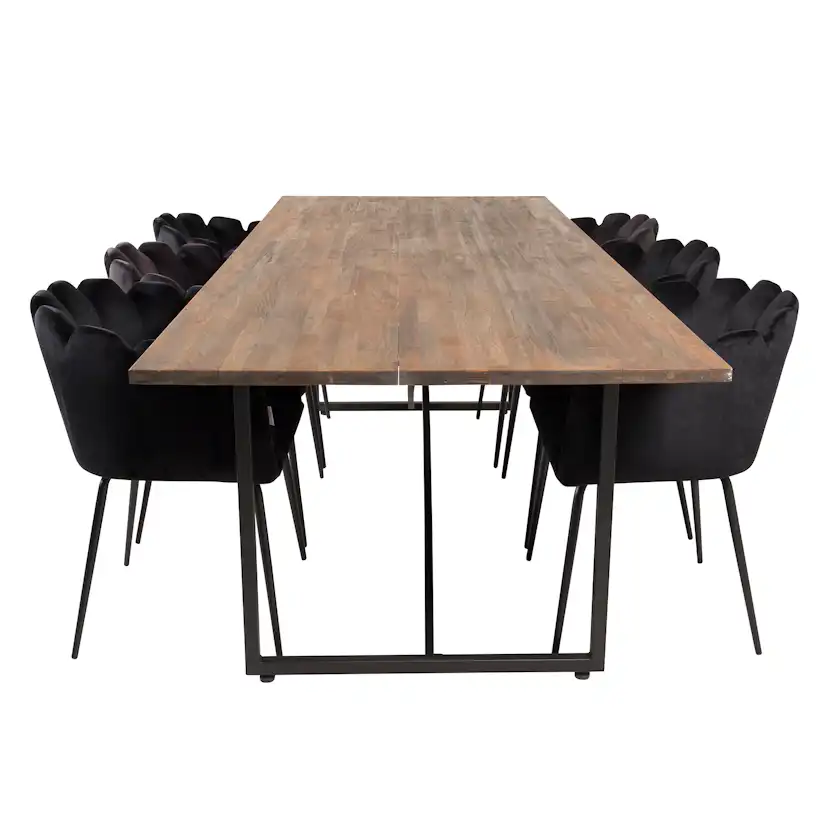 Matgrupp Venture Home Peo med 6 Limhamn Stolar