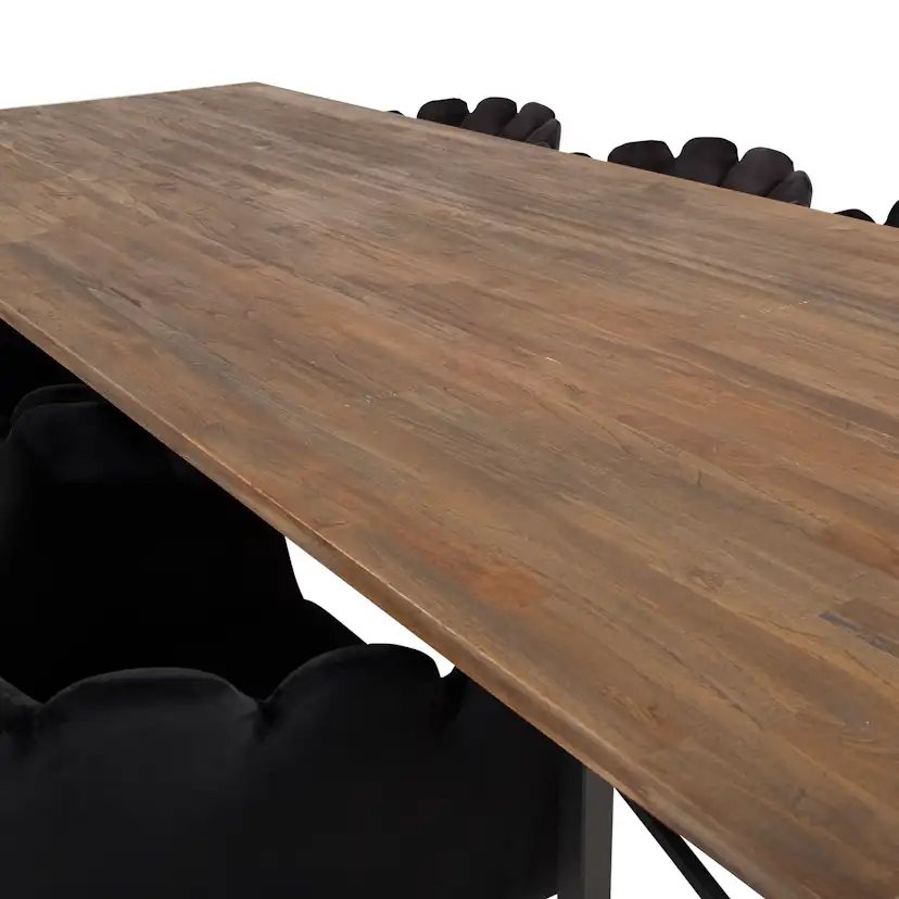 Matgrupp Venture Home Peo med 6 Limhamn Stolar