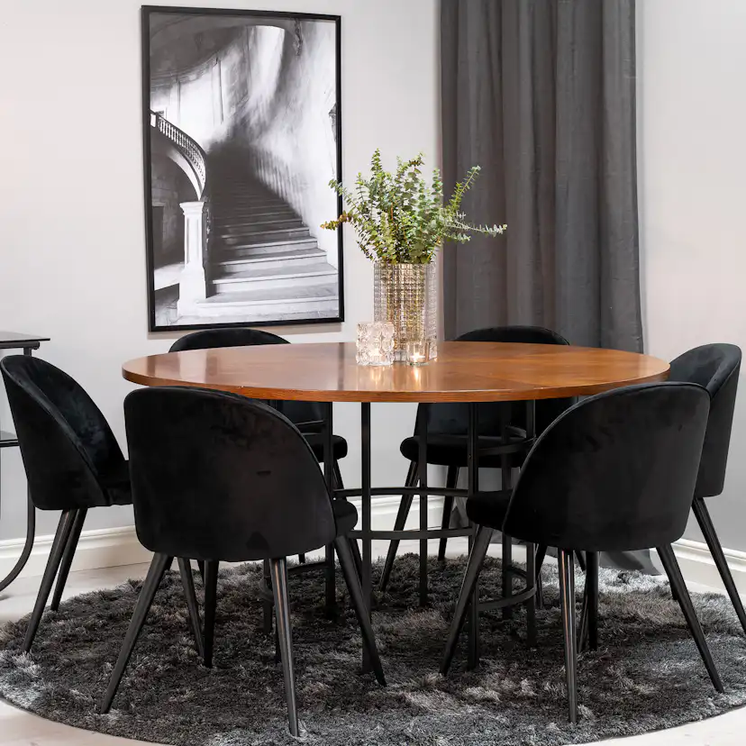 Matgrupp furniture/fashion Copenhagen med 6 Valentina Stolar
