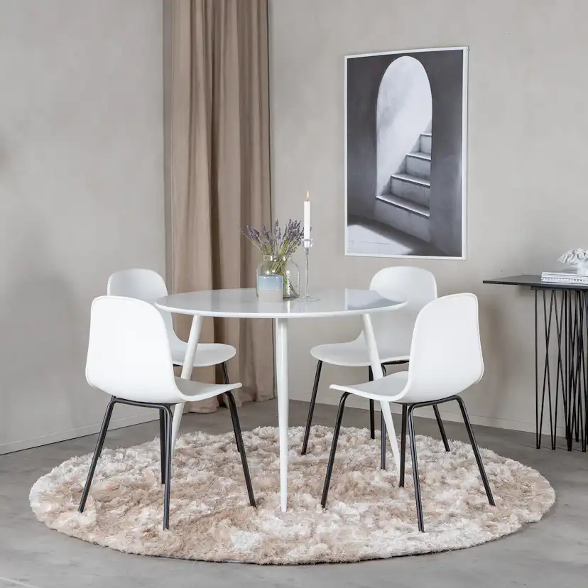 Matgrupp Venture Home Plake med 4 Ardi Stolar Runt