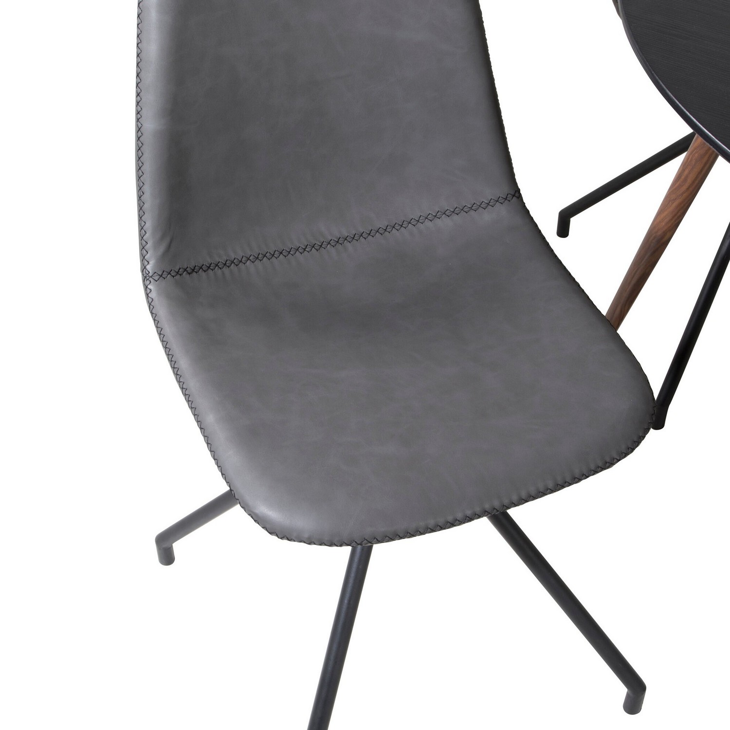 Matgrupp Venture Home Plake med 4 Pobbie Stolar Design med Snurrfunktion Konstläder